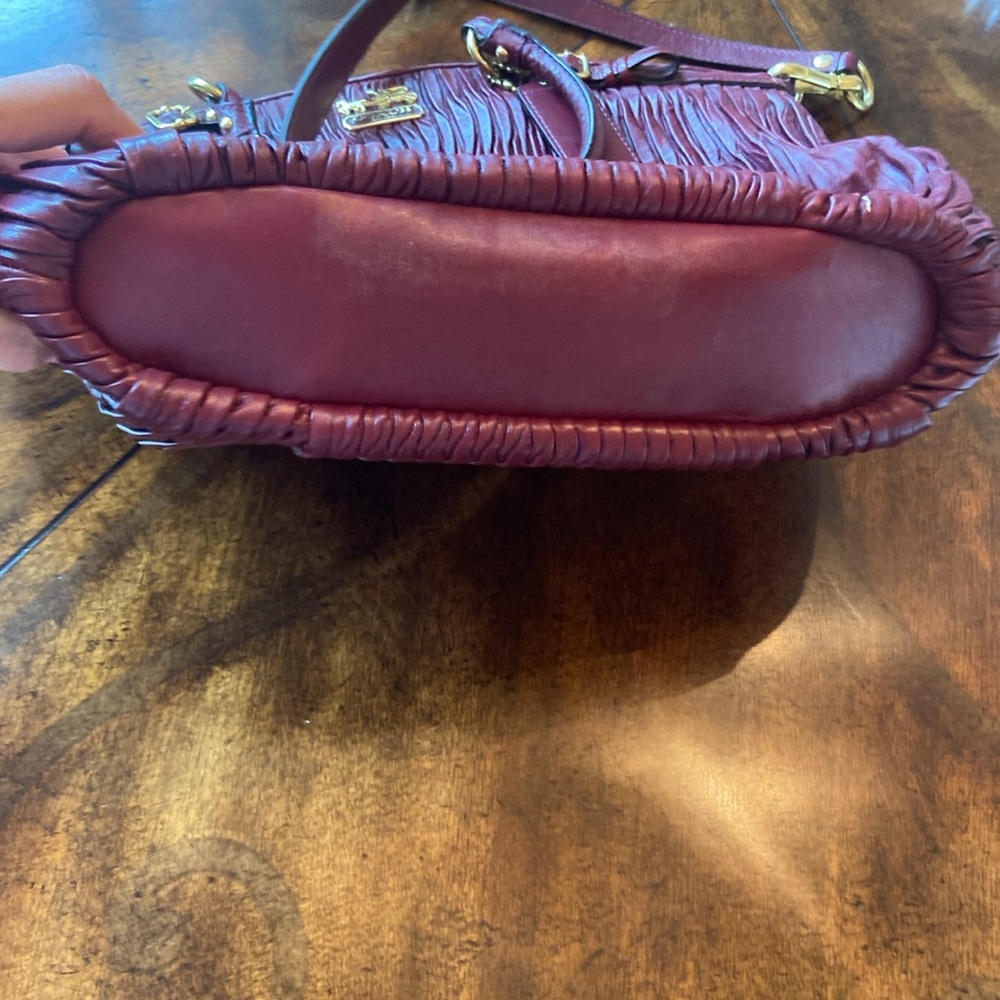 NWOT Coach Burgundy bag vintage - Picture 10 of 15